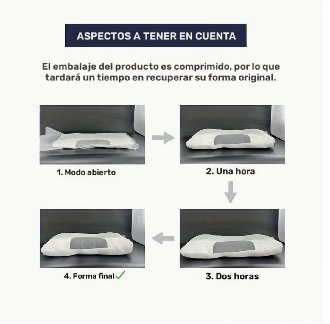 Nuvia CerviSleep™ - Almohada Cervical Ergonómica Premium.